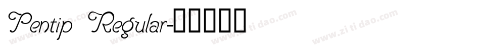 Pentip Regular字体转换